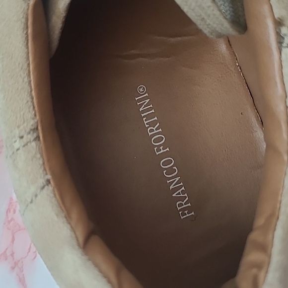 EUC Franco Fortini Taupe Suede Leather James Sneakers Sz Men 10.5 - Picture 8 of 9